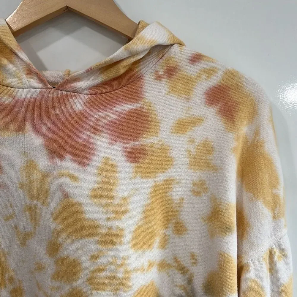 Old Navy Kids Tie‎ Dye Crop Hoodie XL 14/16 Orange